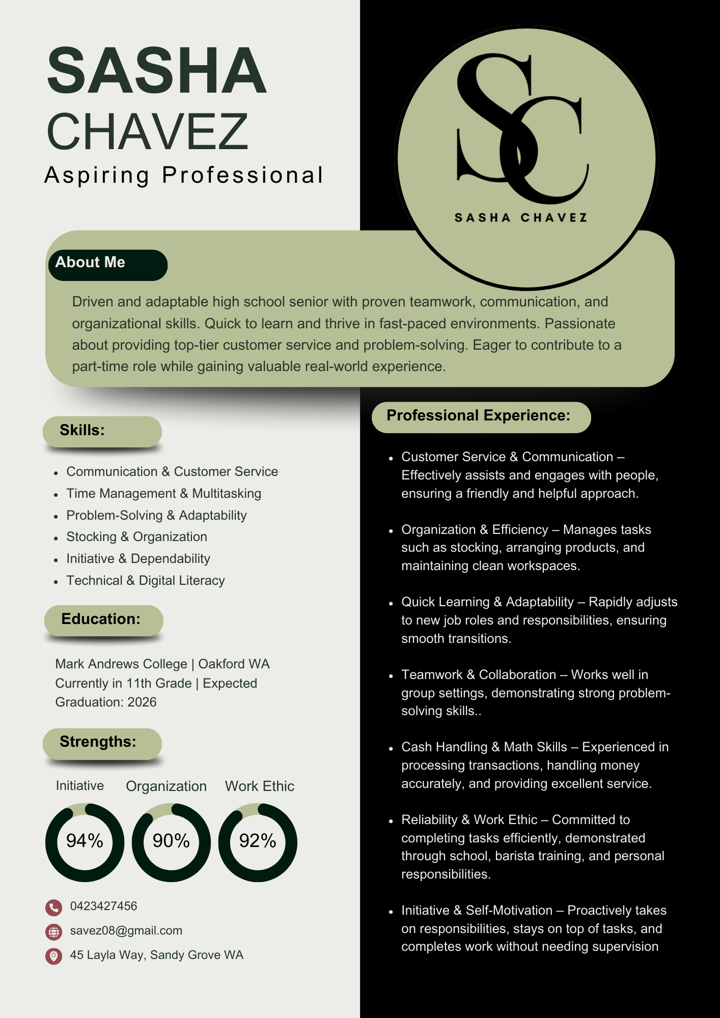 Entry Level Resume