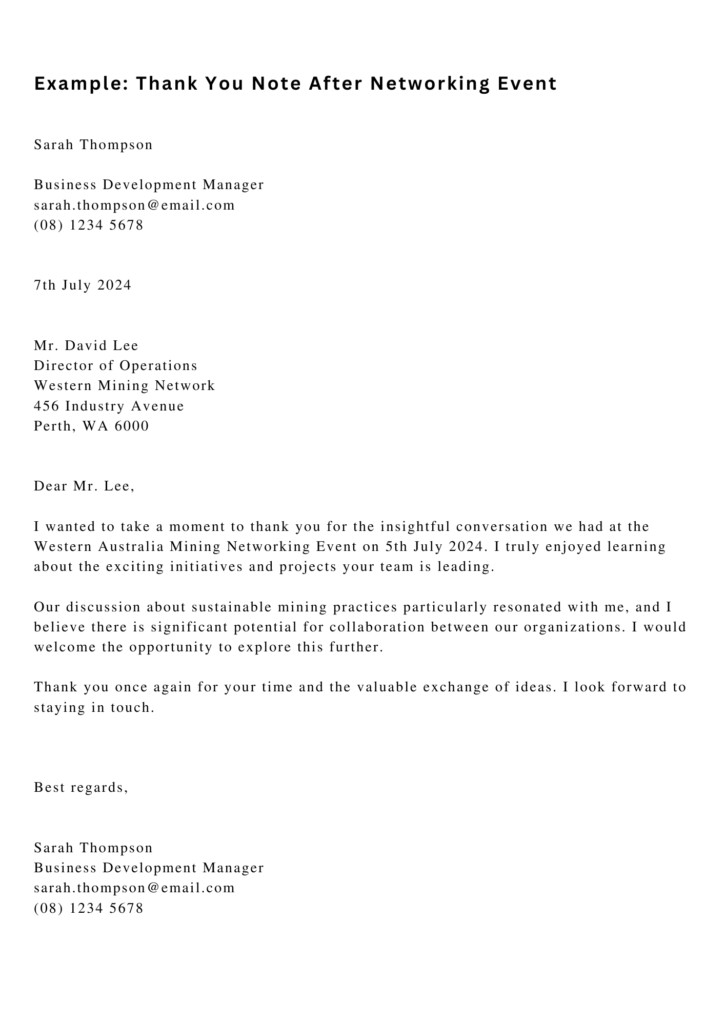 Follow-Up and Thank You Letter Bundle