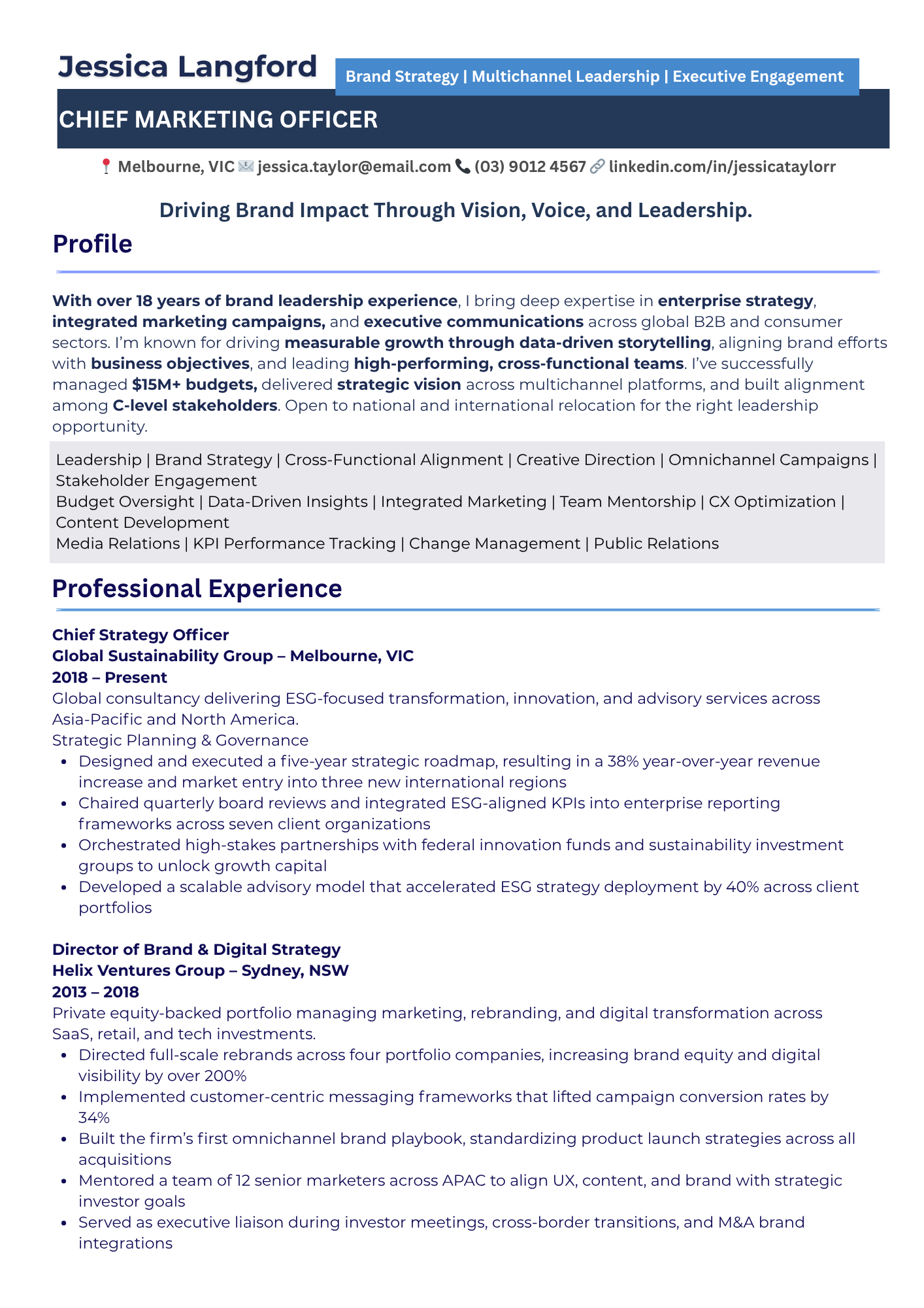 Executive Resume