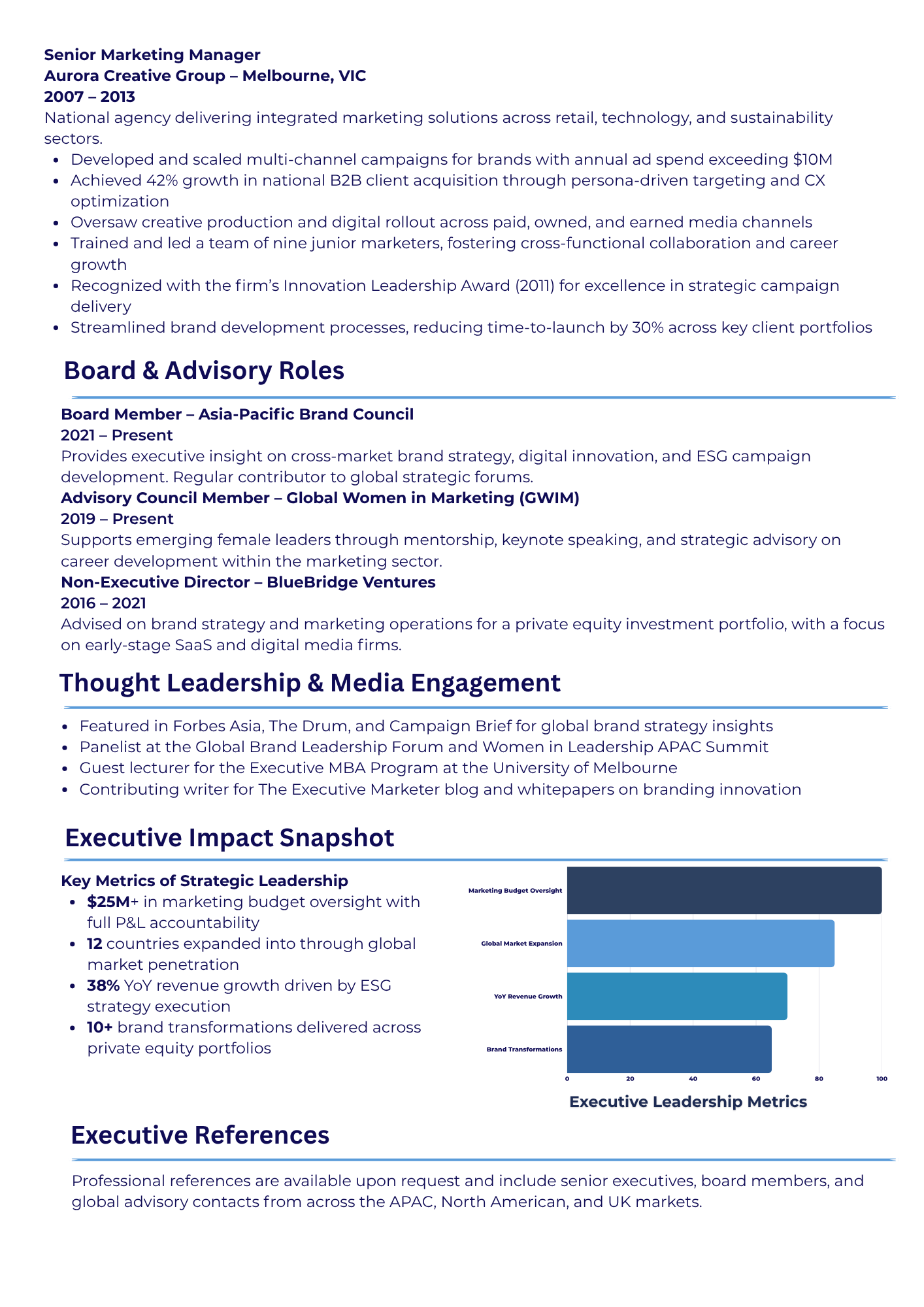 Executive Resume