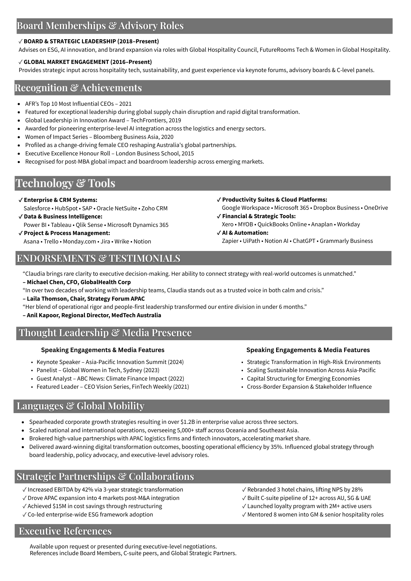 Executive Resume