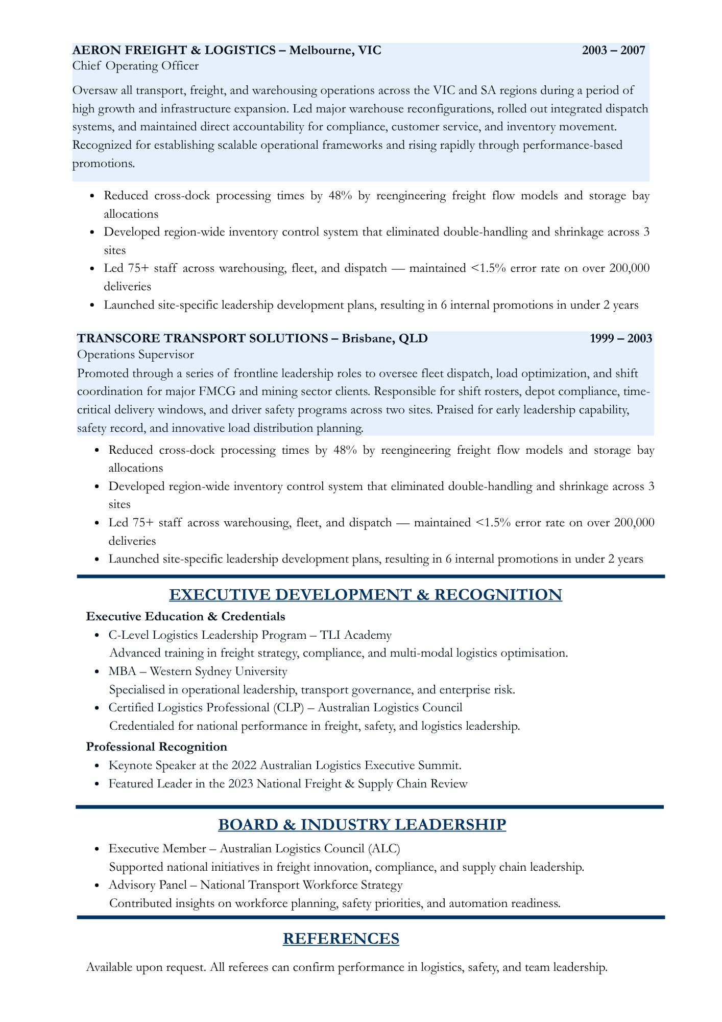 Executive Resume